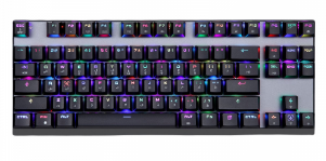 Devo Gaming Keyboard - ST80 Black / White - Red Switch