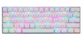Devo Gaming Keyboard - SP60 White / Black - Red Switch