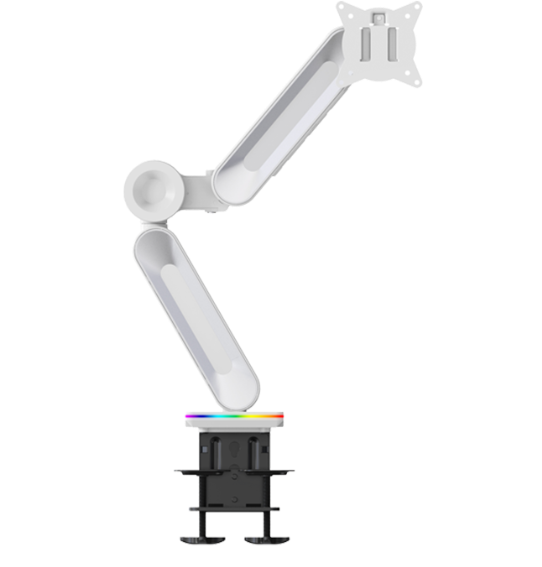 Devo Gaming Monitor Arm - Flexi Elite 1 - White